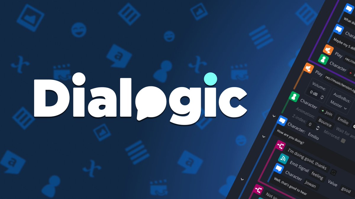 bitbrain's tweet photo. Wohoo! New video by @emi_cpl on #Dialogic2 and @godotengine 💬🤖
https://t.co/8Zxn7vcwjz https://t.co/eaC9UCW1Su