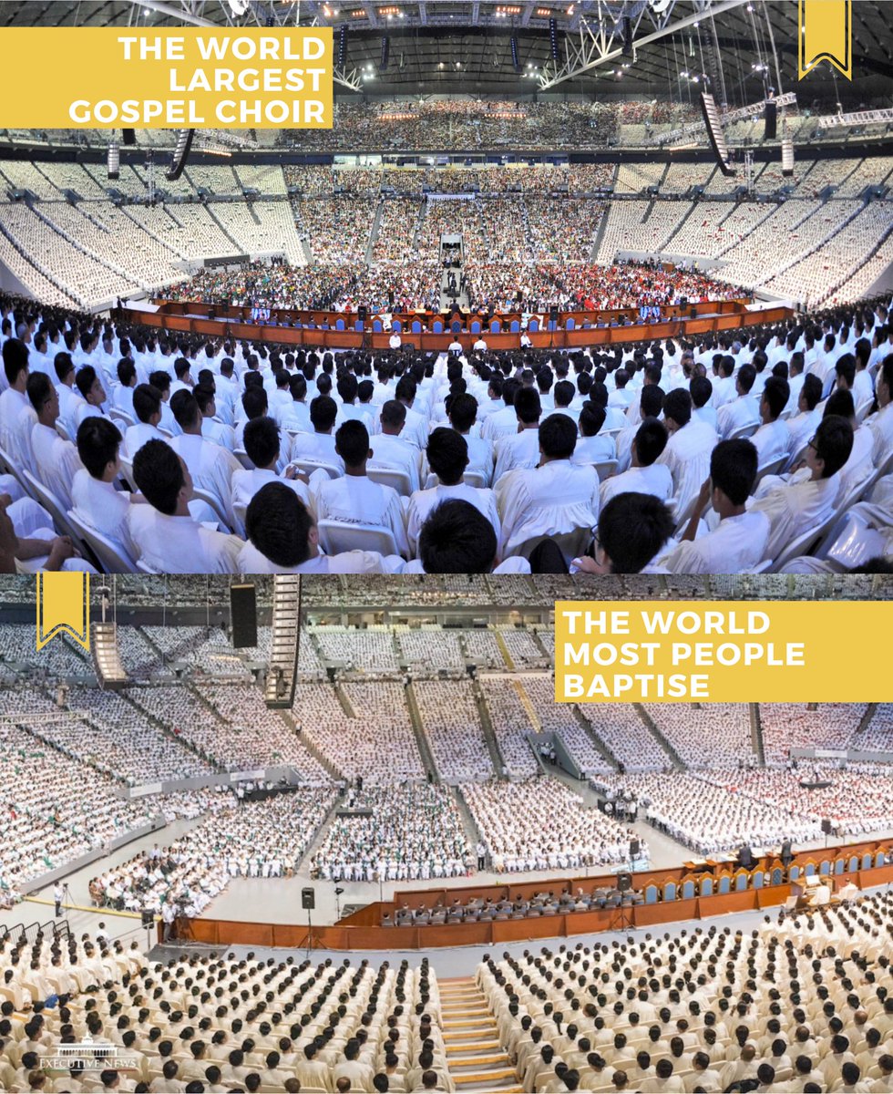 BroGabofficial's tweet photo. GUINNESS AWARDS ACHIEVED BY IGLESIA NI CRISTO 🇮🇹

𝗧𝗛𝗘 𝗪𝗢𝗥𝗟𝗗 𝗟𝗔𝗥𝗚𝗘𝗦𝗧 𝗚𝗢𝗦𝗣𝗘𝗟 𝗖𝗛𝗢𝗜𝗥
The largest gospel choir consists of 21,262 🇮🇹

𝗧𝗛𝗘 𝗪𝗢𝗥𝗟𝗗 𝗠𝗢𝗦𝗧 𝗣𝗘𝗢𝗣𝗟𝗘 𝗕𝗔𝗣𝗧𝗜𝗦𝗘𝗗
The most people baptised is 18,272 🇮🇹

https://t.co/YmacyneHGR https://t.co/KlDCThjKJc