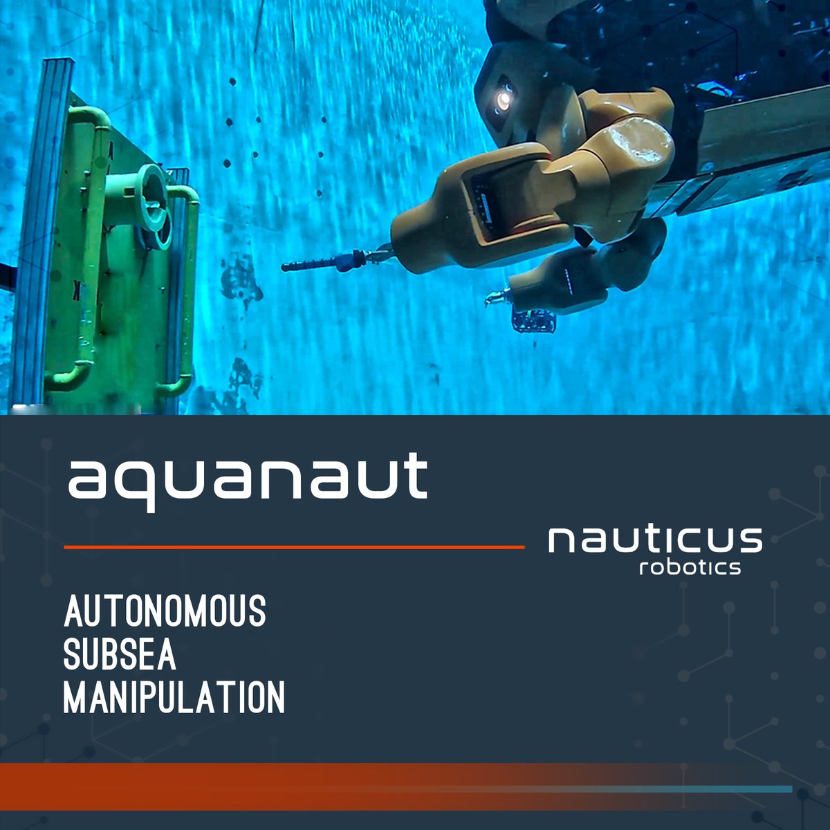 nautrobo's tweet photo. What is autonomous subsea manipulation? It is a tetherless robot executing tasks underwater, utilizing machine learning software to be self-sufficient with minimal human interaction. That robot: #Aquanaut. That machine-learning software: #toolKITT.
#KITT $KITT #nauticusobotics https://t.co/j3Rmv11tvB