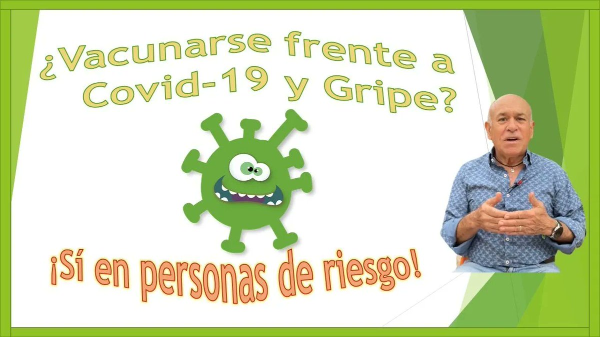 🤔 Vacunarse frente a Covid-19 y gripe? 👉¡SÍ en personas de riesgo! Te lo explica @DrFroilanSS 🎥buff.ly/3MZtyLl