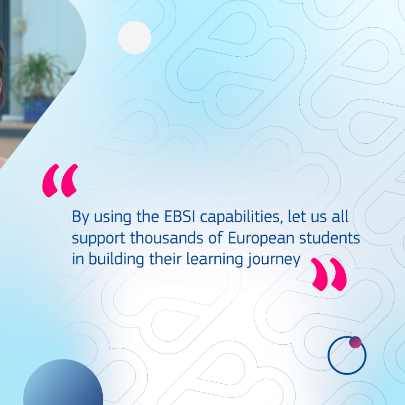 EU_EBSI's tweet photo. 💁🏼♀️ By using #EBSI capabilities, the actors of #EBSISuccessStory
have been able to simplify the process of issuing & verifying the credibility of Bachelor, Master and PhD diplomas!
The EBSI blockchain ecosystem is supporting #EUStudents in building their learning journey.