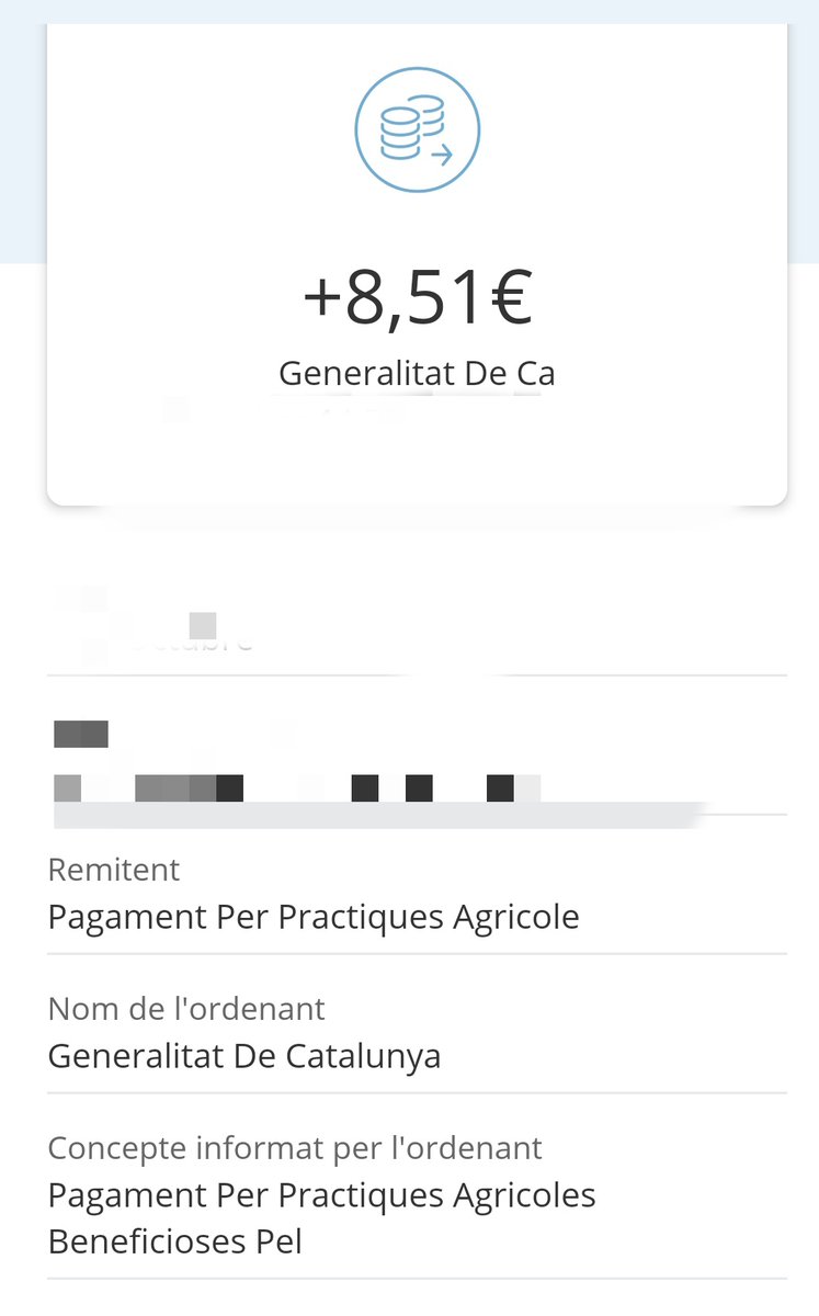 He rebut un ingrés de la Generalitat en concepte de Pagament Per Pràctiques Agrícoles Beneficioses Pel Medi Ambient. Vaig a veure si m'arriba per canviar el mànec de la magalla.
Ah, i ànims a la nova pagesia, la pagesia que ve. Els necessitaran.