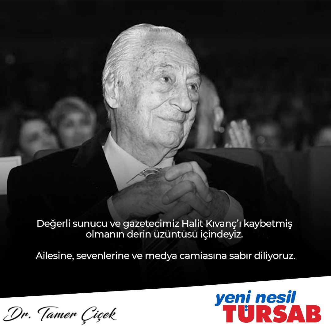 Değerli sunucu ve gazetecimiz Halit Kıvanç’ı kaybetmiş olmanın derin üzüntüsü içindeyiz. 

Ailesine, sevenlerine ve medya camiasına sabır diliyoruz.