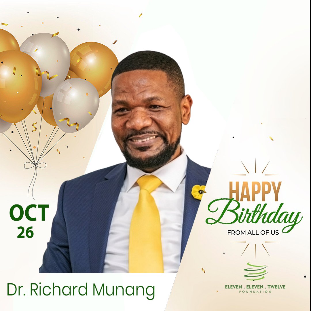 eet_foundation's tweet photo. Join us in wishing @richardmunang a happy birthday 🎉 Thank you for the long years of immense services to the people and the environment.

We wish you a prosperous birthday and many more years of breaking new ground and inspiring the multitude through your words and deeds. https://t.co/tUfN4Liwpl