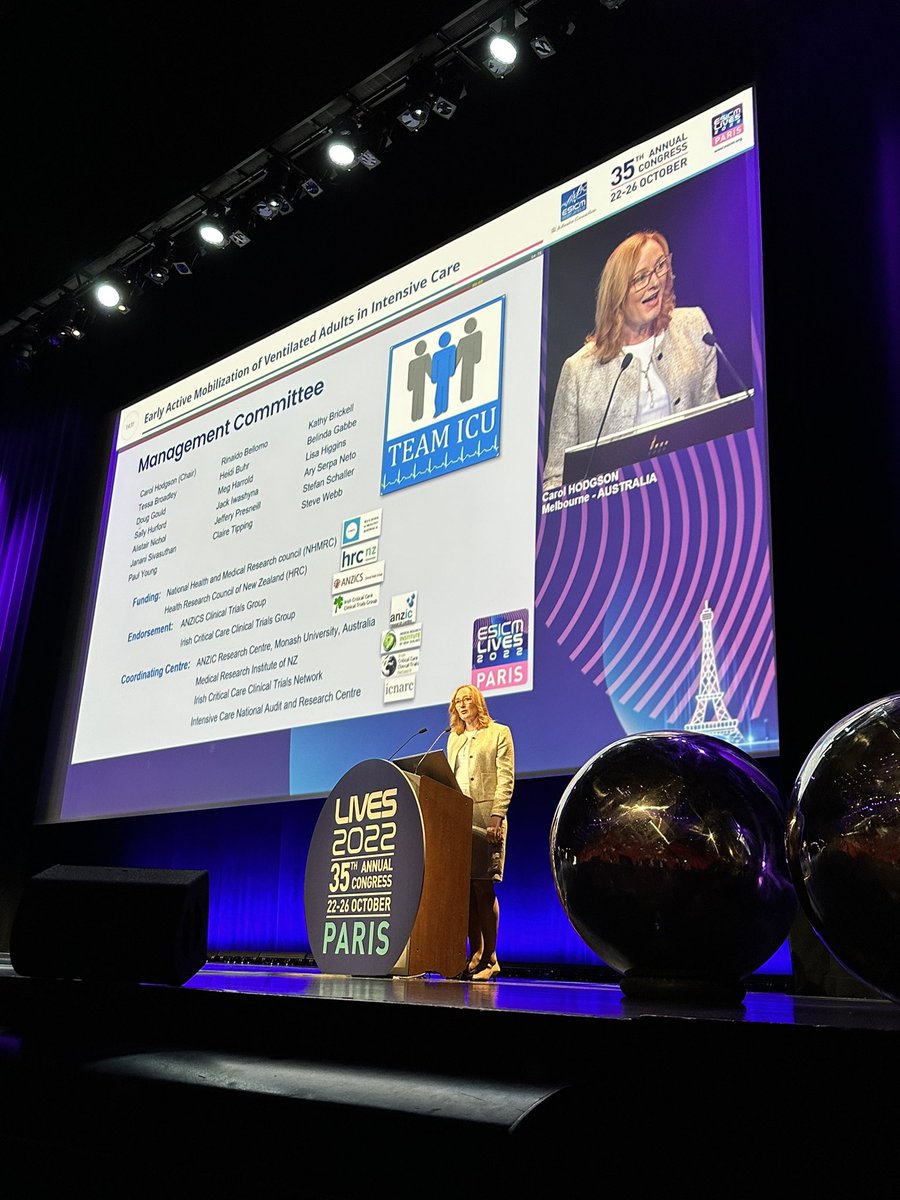 TEAM (@teamtrialicu) on Twitter photo Chief Investigator <a href="/chodgsonANZICRC/">Prof Carol Hodgson</a> presenting the TEAM trial results <a href="/ESICM/">ESICM</a> #LIVES2022 published in <a href="/NEJM/">NEJM</a>. Our biggest thanks to all participating sites, investigators, patients and their families. @DrStefan2 <a href="/DogICUma/">Paul Young</a> <a href="/iculisah/">Dr Lisa Higgins</a> <a href="/anzicrc/">anzicrc</a> <a href="/anzics/">ANZICS</a> <a href="/ICNARC/">ICNARC</a> <a href="/ICCCTN/">Irish Critical Care Clinical Trials Network</a> <a href="/ClinResearchNZ/">MRINZ - Medical Research Institute of New Zealand</a> Chief Investigator <a href="/chodgsonANZICRC/">Prof Carol Hodgson</a> presenting the TEAM trial results <a href="/ESICM/">ESICM</a> #LIVES2022 published in <a href="/NEJM/">NEJM</a>. Our biggest thanks to all participating sites, investigators, patients and their families. @DrStefan2 <a href="/DogICUma/">Paul Young</a> <a href="/iculisah/">Dr Lisa Higgins</a> <a href="/anzicrc/">anzicrc</a> <a href="/anzics/">ANZICS</a> <a href="/ICNARC/">ICNARC</a> <a href="/ICCCTN/">Irish Critical Care Clinical Trials Network</a> <a href="/ClinResearchNZ/">MRINZ - Medical Research Institute of New Zealand</a>