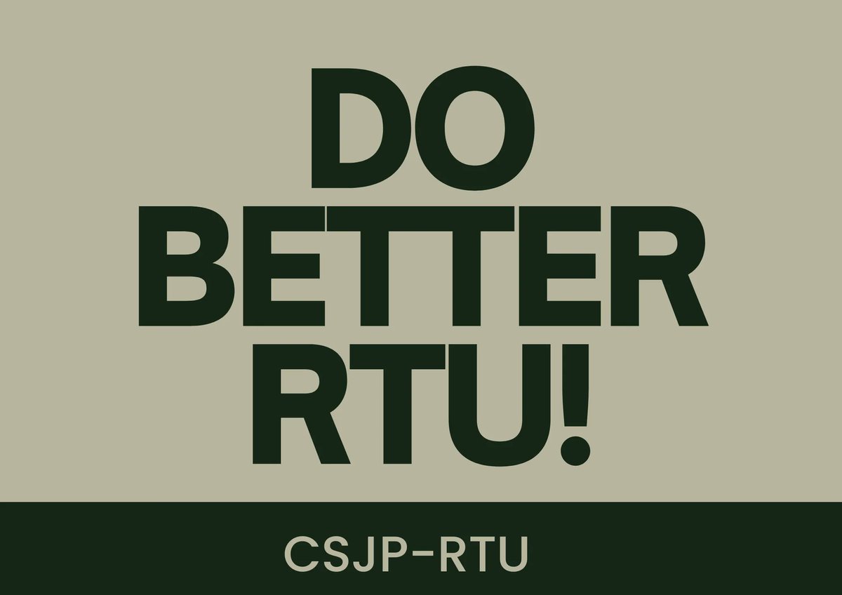 KasamangMiguel's tweet photo. Ako si @KasamangGab ng @CSJPNCR ay nananawagan sa administrasyon ng RTU na pakinggan ang mga hinaing ng Graduating Students ng Batch 2022. Dapat maging responsable ang pamantasan sa kanilang pagkukulang sa nasabing pagtatapos.

#DoBetterRTU
#HeedGraduatingStudentCallsRTU https://t.co/vIyDxlvJC8