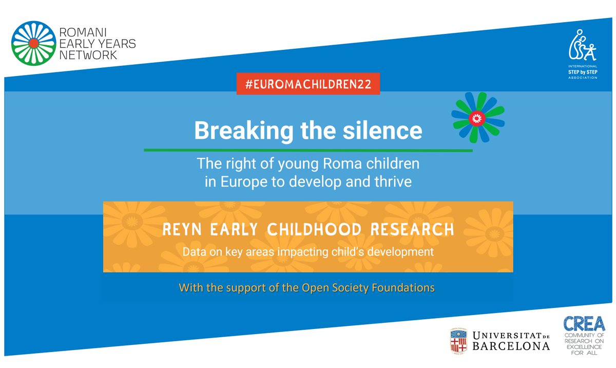 Last Friday, main findings from REYN’s early childhood research focused on the status of young Roma children in Europe was presented. Rewatch the live broadcast youtu.be/h13PWKa6nCE #EUROMACHILDREN22 @EmiliaAiello @lianaghent @ManuelaFdezRuiz @crearesearch @Fernan_Macias