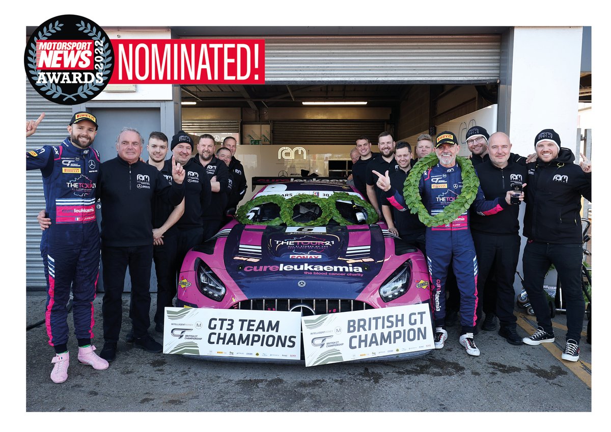 Dose of good news #2

We've also been nominated for Team of the Year in the <a href="/MNmotorsport/">Motorsport News</a> Awards!

No voting for this one, but you can all keep your fingers 🤞 for us when the results come in on December 1