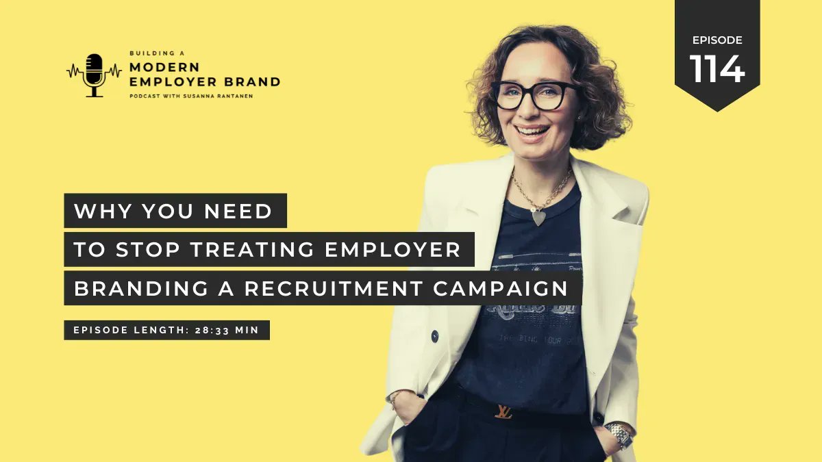 Why you need to stop treating #employerbranding as a recruitment campaign is simple: recruitment campaigns have different goals, audiences, tactics and messages than employer branding. 👉 buff.ly/3N10jb1  <a href="/emineland/">Employer Branding Agency Emine</a>