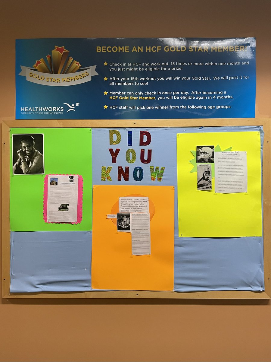 Learn more about Pilates on our board crafted by Lorene, and join Vanessa on Tuesday nights at 6:30pm for a Pilates class! (members only) #fitnessisfun #pilates #pilatesbarre #historyofpilates #learningnewthings #community #fitness #healthylifestyle