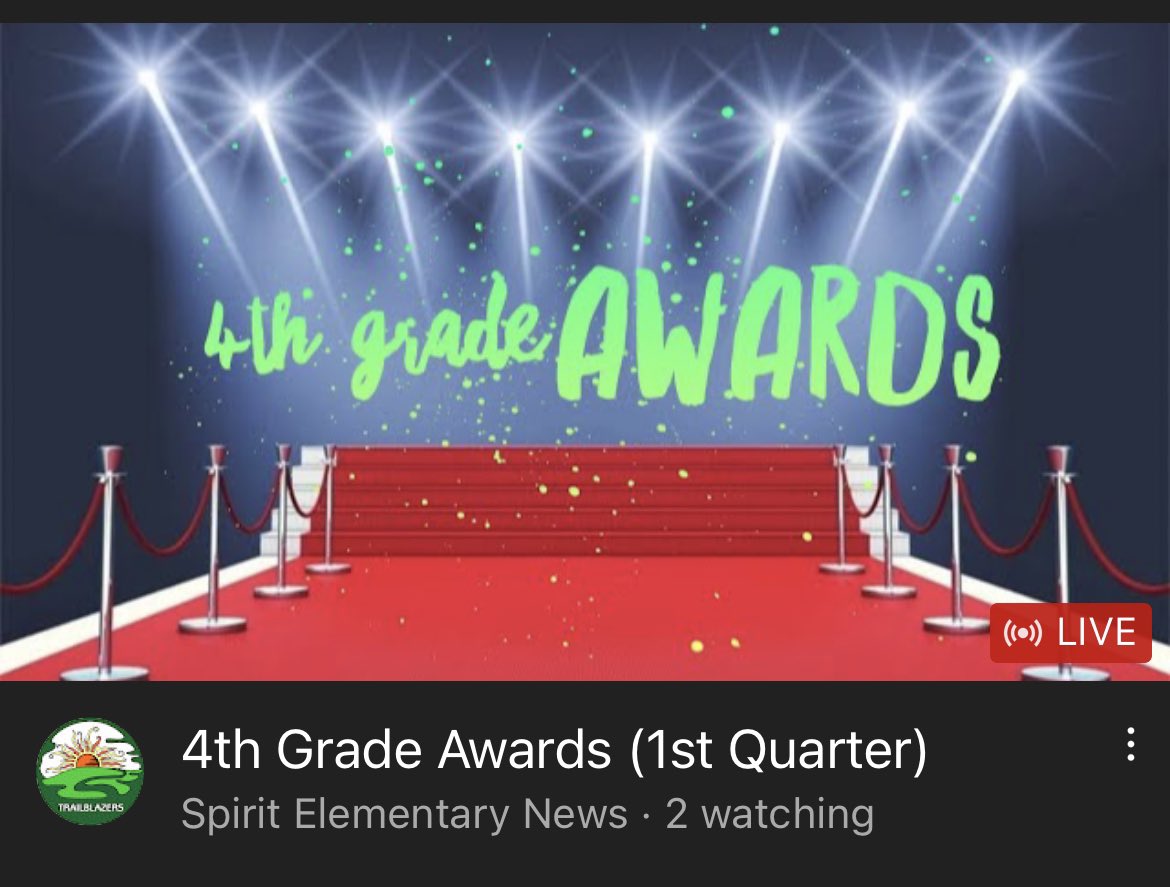 spiritbelieves's tweet photo. Join us for 4th grade Awards: 

https://t.co/tmC3WNVdAZ https://t.co/7YnwUR7lP9