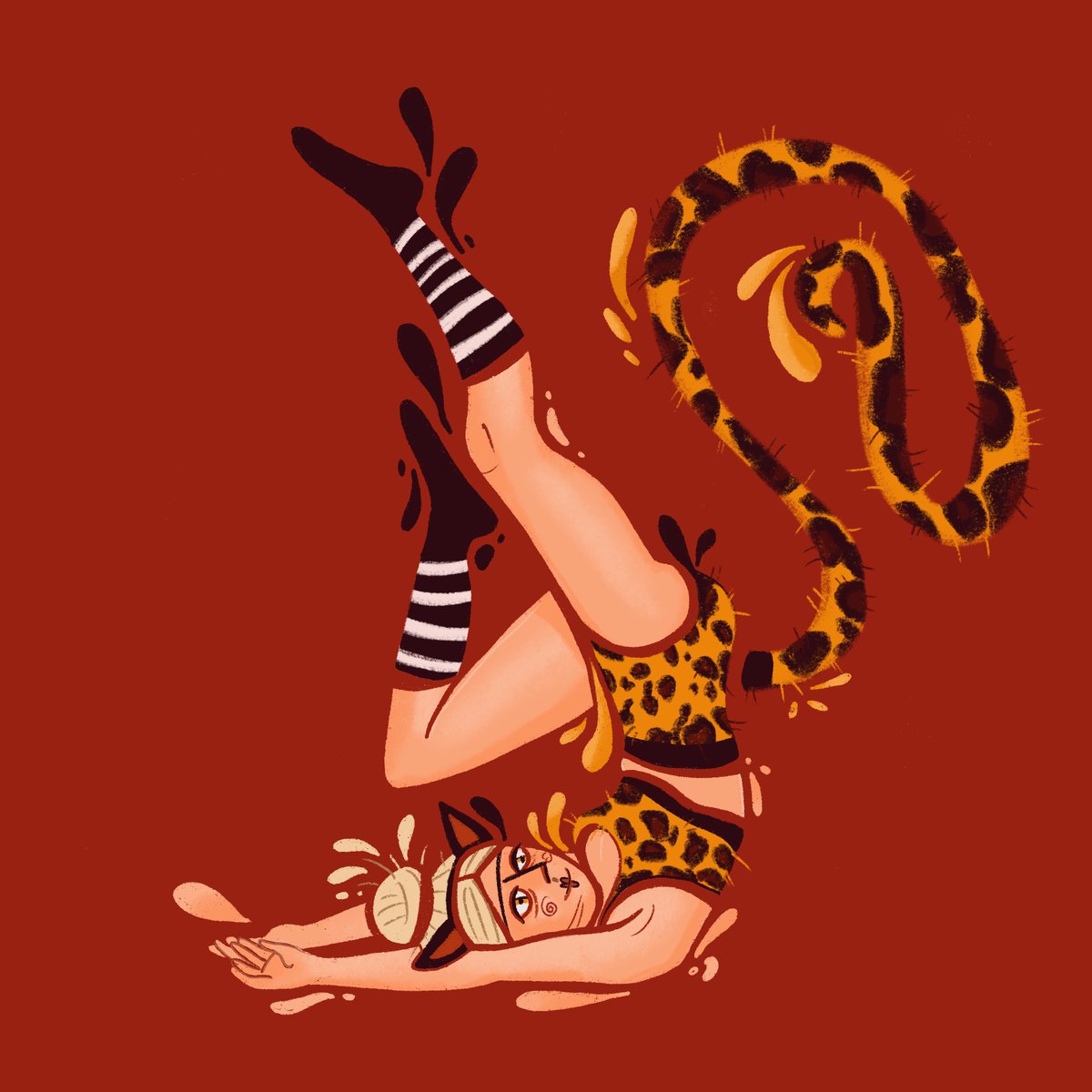 maltmaxi1's tweet photo. #illustration #PICTURES #drawing #drawing #paintingoftheday #editorialillustration #magazineart #leopard #DigitalArtist #digitalart #procreateart #Procreate #HappyWednesday #wednesdaythought #gymnastics #gym #Fitness #CatsOnTwitter #cat #yogagirl #yoga #oceanapart  #instagramdown https://t.co/VzGn7RkCbz