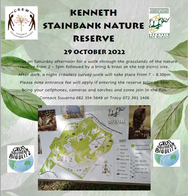 Day 2 of #GSB22 we shall explore Palmiet and Kenneth Stainbank NRs. The night walk is going to be super exciting... 
<a href="/SANBI_ZA/">SA Biodiversity</a> <a href="/GSBioblitz/">GreatSouthernBioblitz</a>