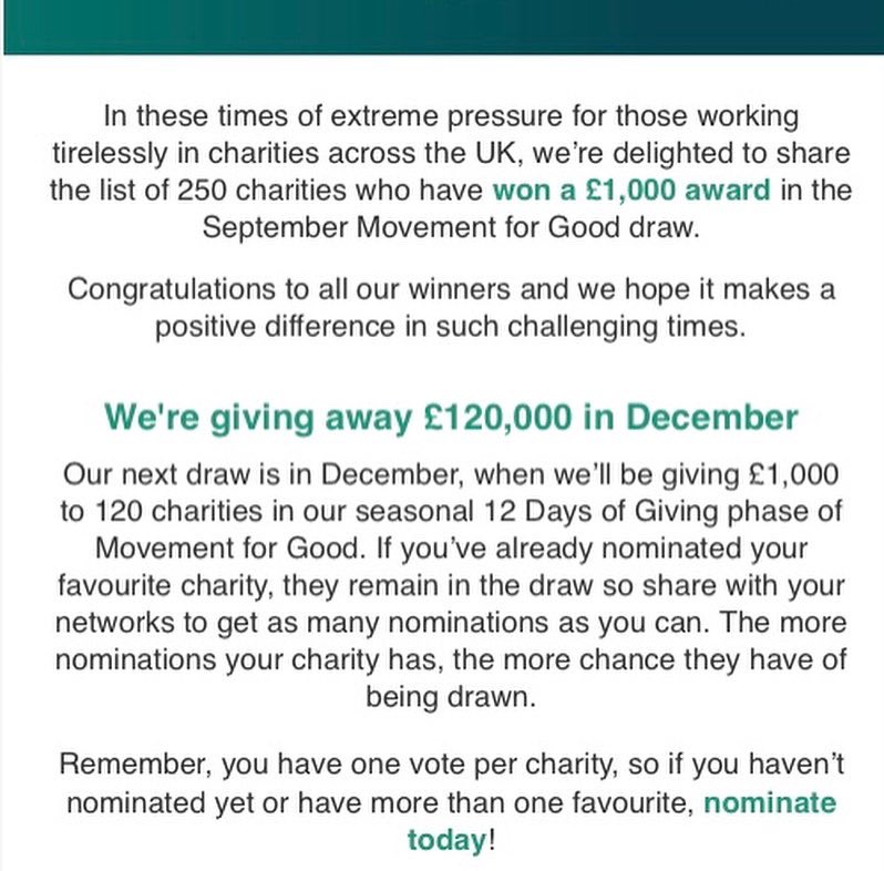 Please vote for us to win £1000 which would be a huge help to our little rescue,  our registered charity number is 701001. Thank you 🥰