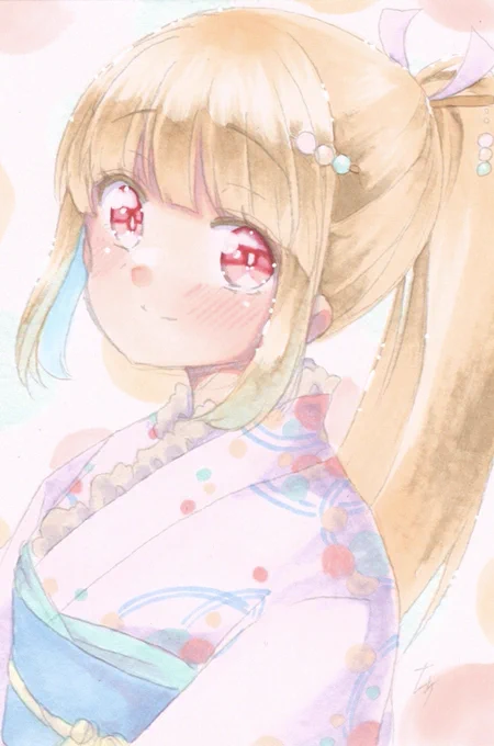 ドローイング③『三色団子』 #sweetsmagic展 #コピック 