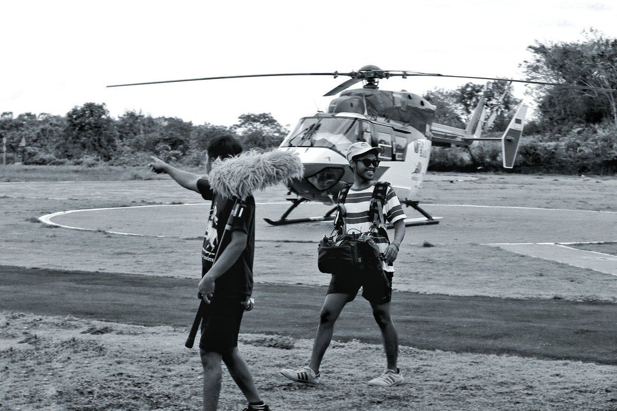 Udah pernah naik helikopter