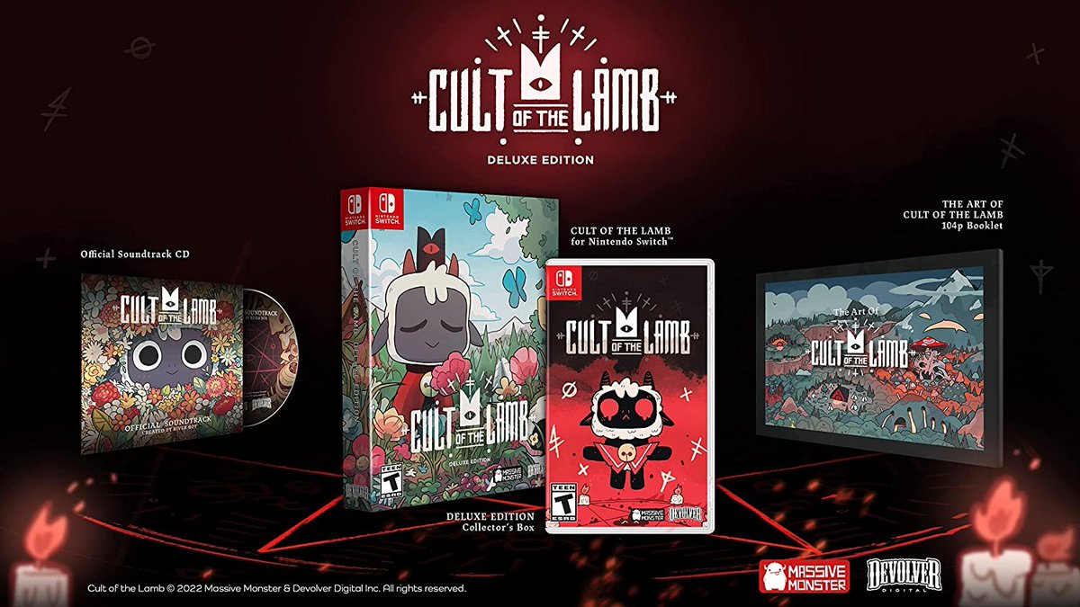 Cult of the Lamb (PS5/Switch) standard/deluxe edition up for preorder at Target ($34.99/$49.99) bit.ly/3Dvc9H8 #ad