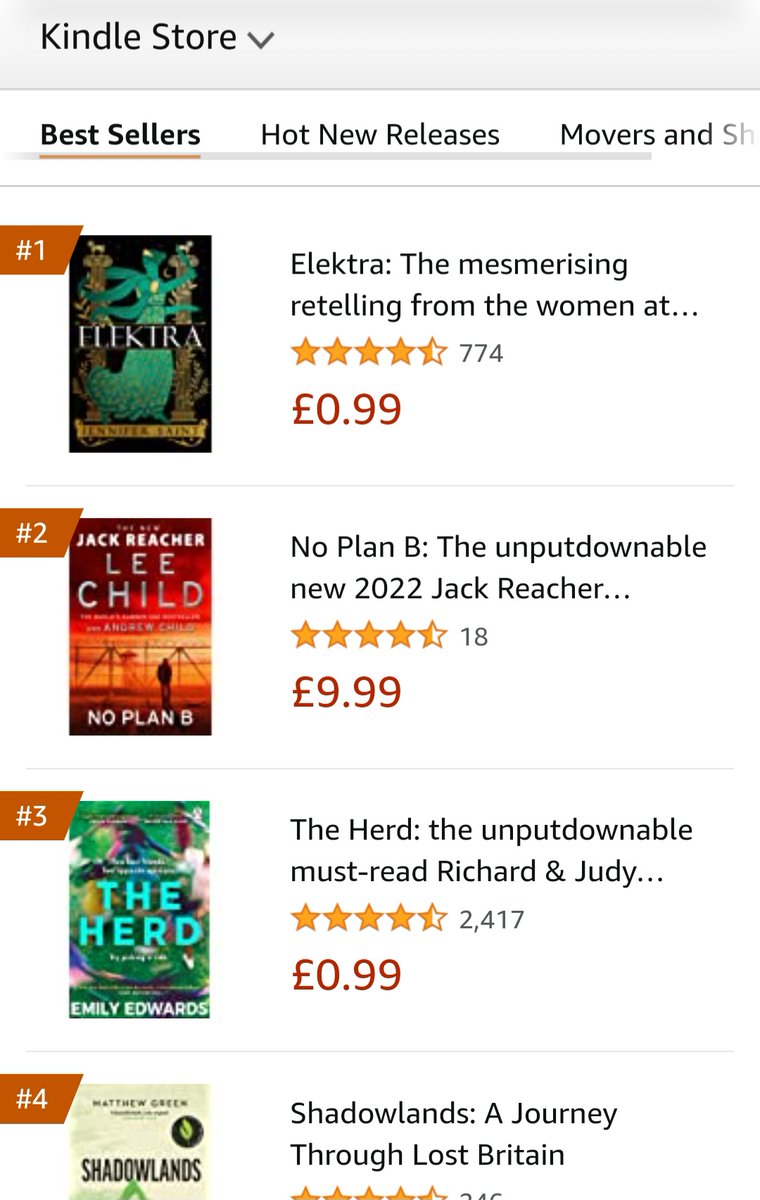Number one in the Kindle store! #Elektra