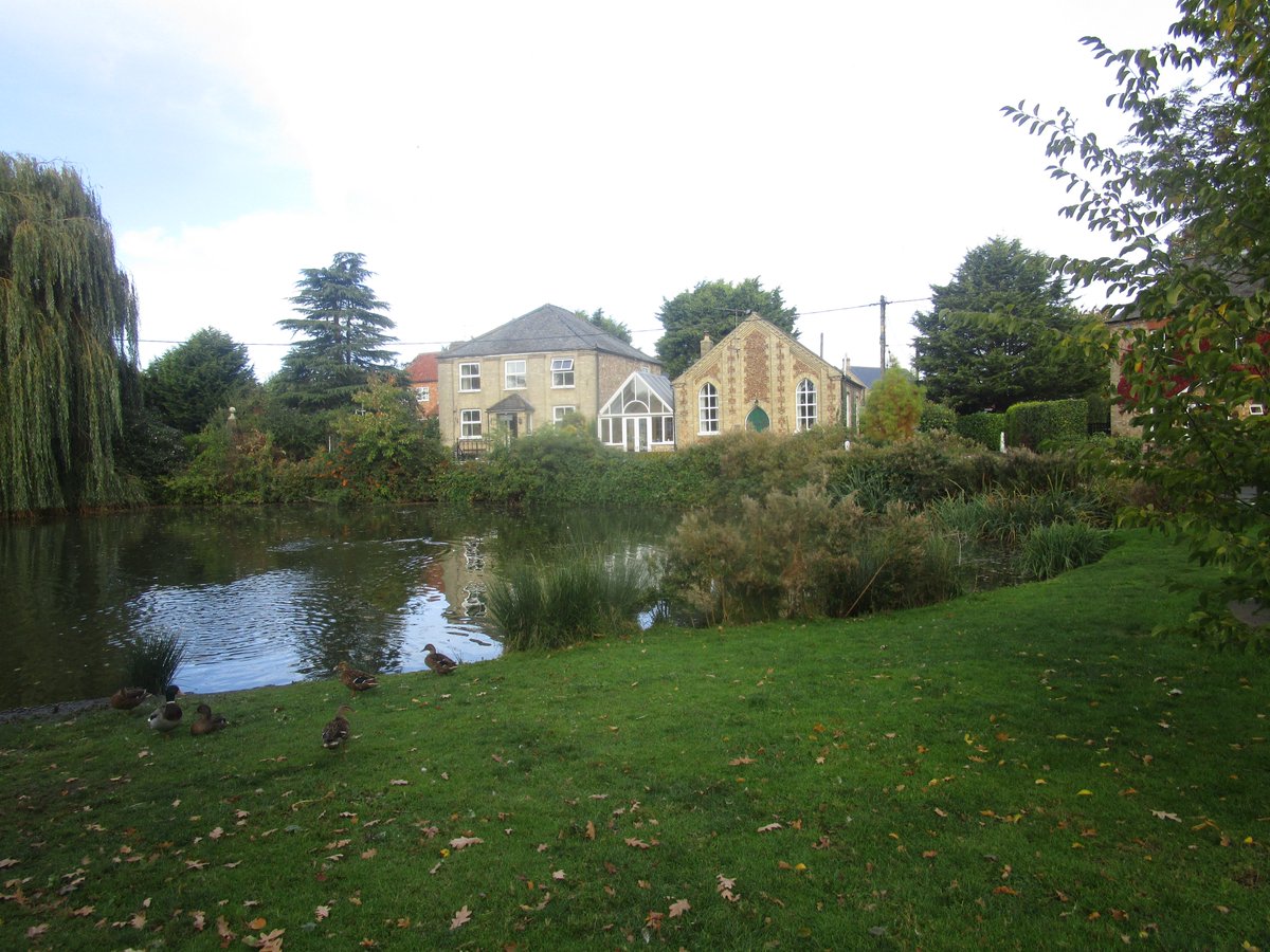 Wereham with the old chapel in distance