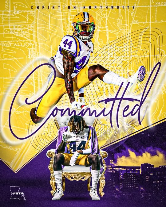 100% COMMITTED 💜💛 @LSUfootball @CoachBrianKelly @247Sports @Rivals #GeauxTigers #AGTG