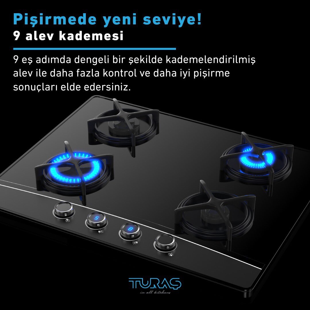 turasgas's tweet photo. Turaş MultiStep ile pişirme deneyiminizi bir üst seviyeye çıkarıyor.
Yenilikçi MultiStep teknolojisi, alevi 9 eş adımda dengeli bir şekilde kademelendirerek mutfağınızda daha fazla kontrol ve daha iyi pişirme sonuçları elde etmenizi sağlıyor.
#turasgas #turaşgaz #inallkitchens https://t.co/WfmiSeLmTL