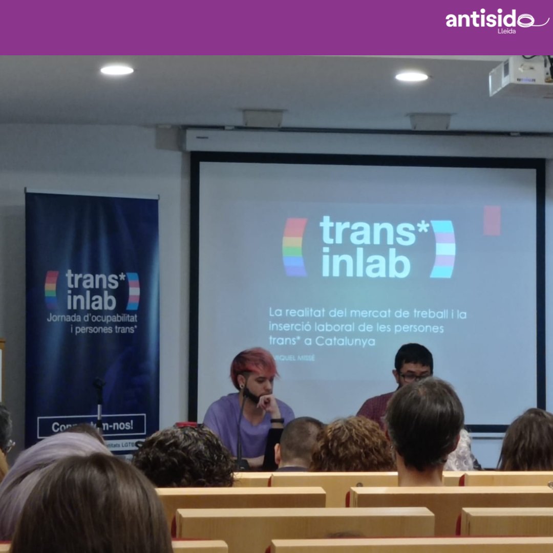 antisidalleida's tweet photo. 📆 Ahir vam assistir conjuntament amb @ColorsdePonent a la jornada #Transinlab.
➡️La jornada transinlab està dirigida a conèixer la realitat de les persones trans* en l’àmbit laboral, obtenir recursos, detectar oportunitats i reptes de millora en matèria d’ocupació. https://t.co/bD2RQrH3sQ