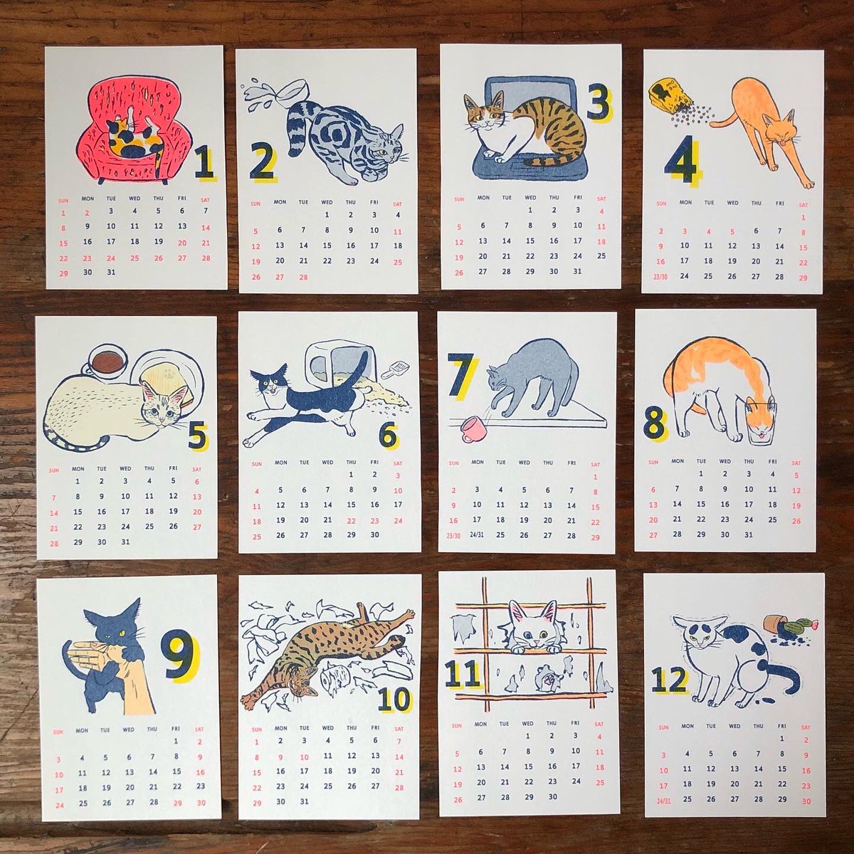 カレンダーとりあえず30個できたのでupしました!

jp.pinkoi.com/inv/xiaoxiong-…