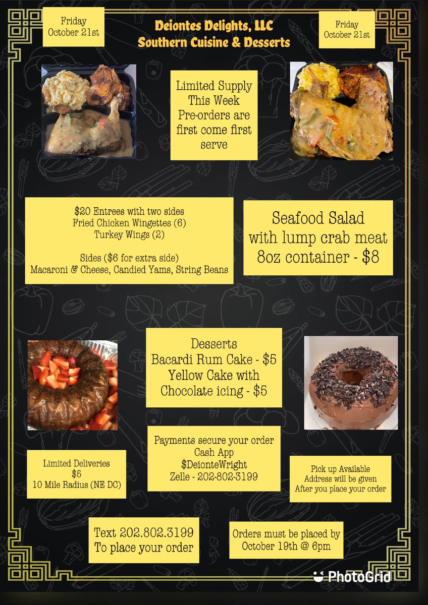 _deionte's tweet photo. #DMV FRIDAY DINNER SALES 
#Turkeywings #Wingettes https://t.co/JAXWe71Y1F