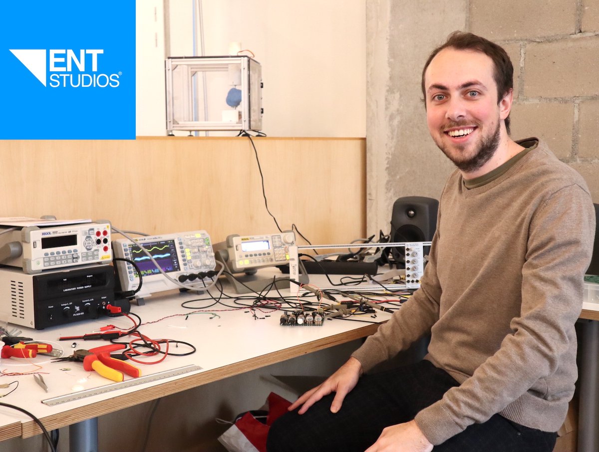 entstudiosbv's tweet photo. Meet our new electronics engineer⚡️Thijs De Backer⚡️! Great to have you on the ENT Studios team! https://t.co/aWmr0JNxDg