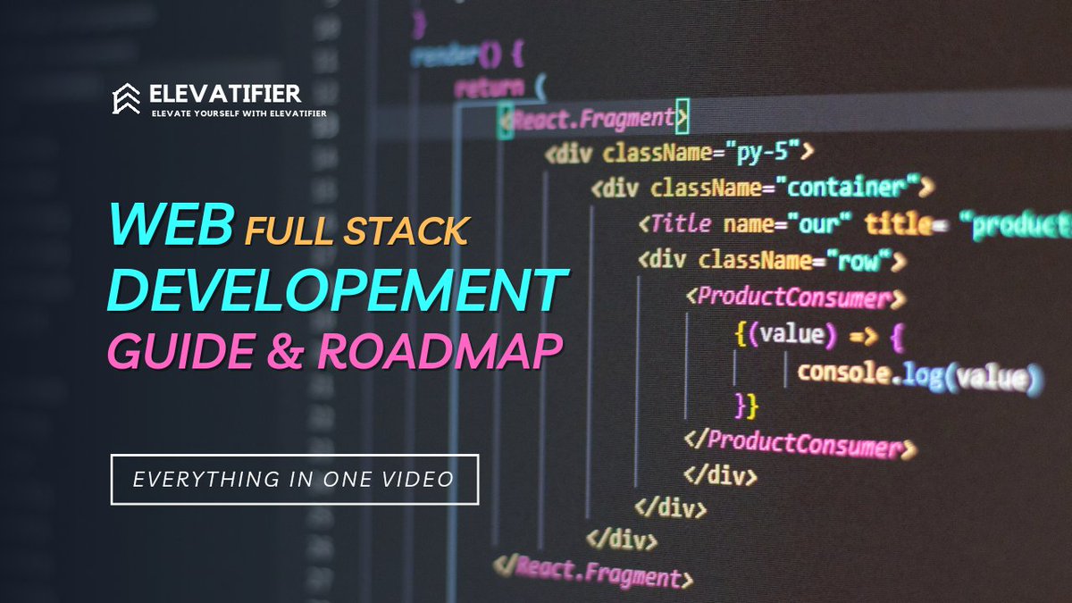 elevatifier's tweet photo. An Unbeaten Six Step Web Development Process with Resources!
⚡️ Go Get them in Description now- https://t.co/L4UNPmoCi0

#elevatifier #webdevelopment #roadmap #guide #youtube #web https://t.co/8p0QrjnfgQ