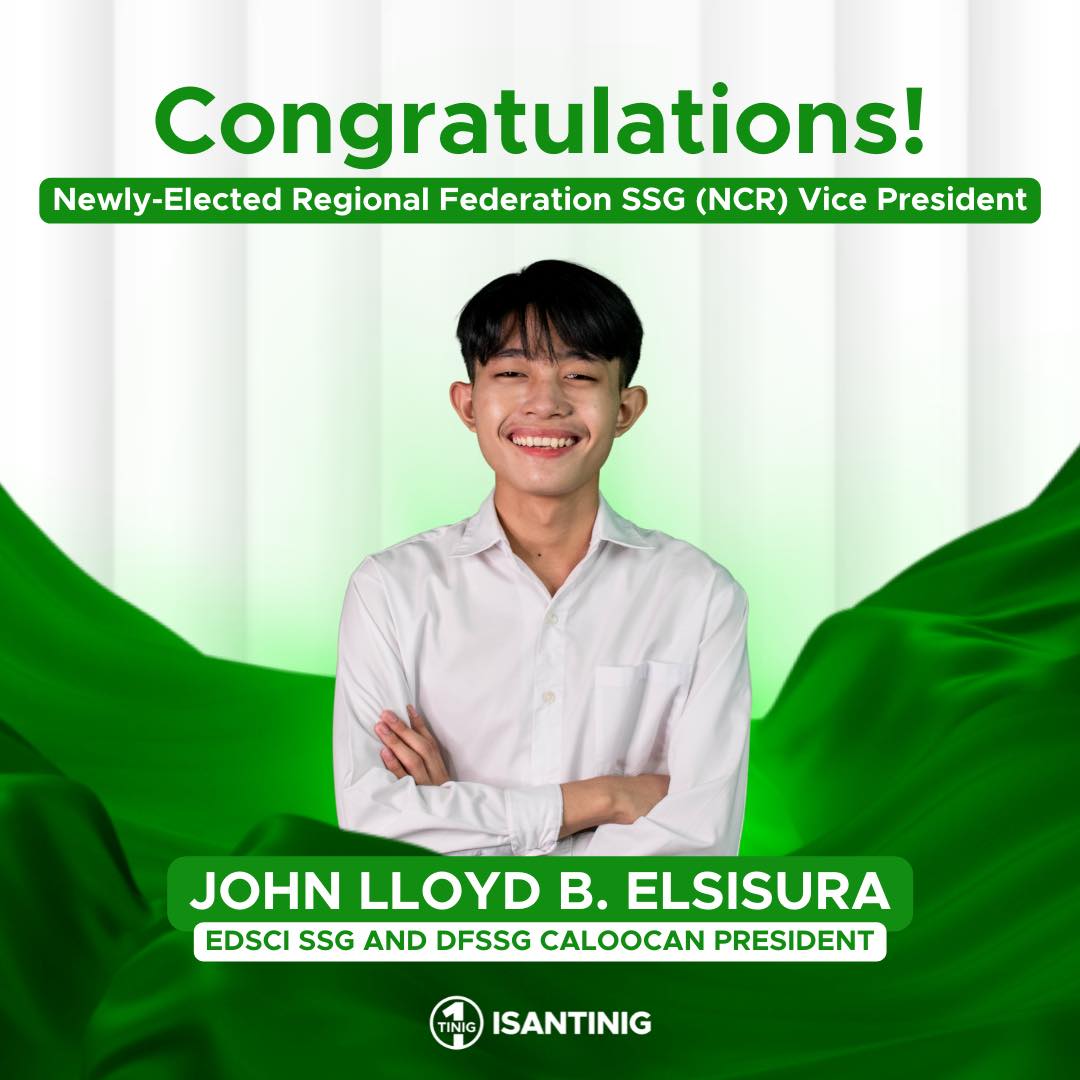 IsantinigEDSCI's tweet photo. ELSISURA IS NOW THE NCR'S VP!🔰

John Lloyd Elsisura was elected vice president of Regional Federation Supreme Student Government last Tuesday. https://t.co/dVBDXy3YZb