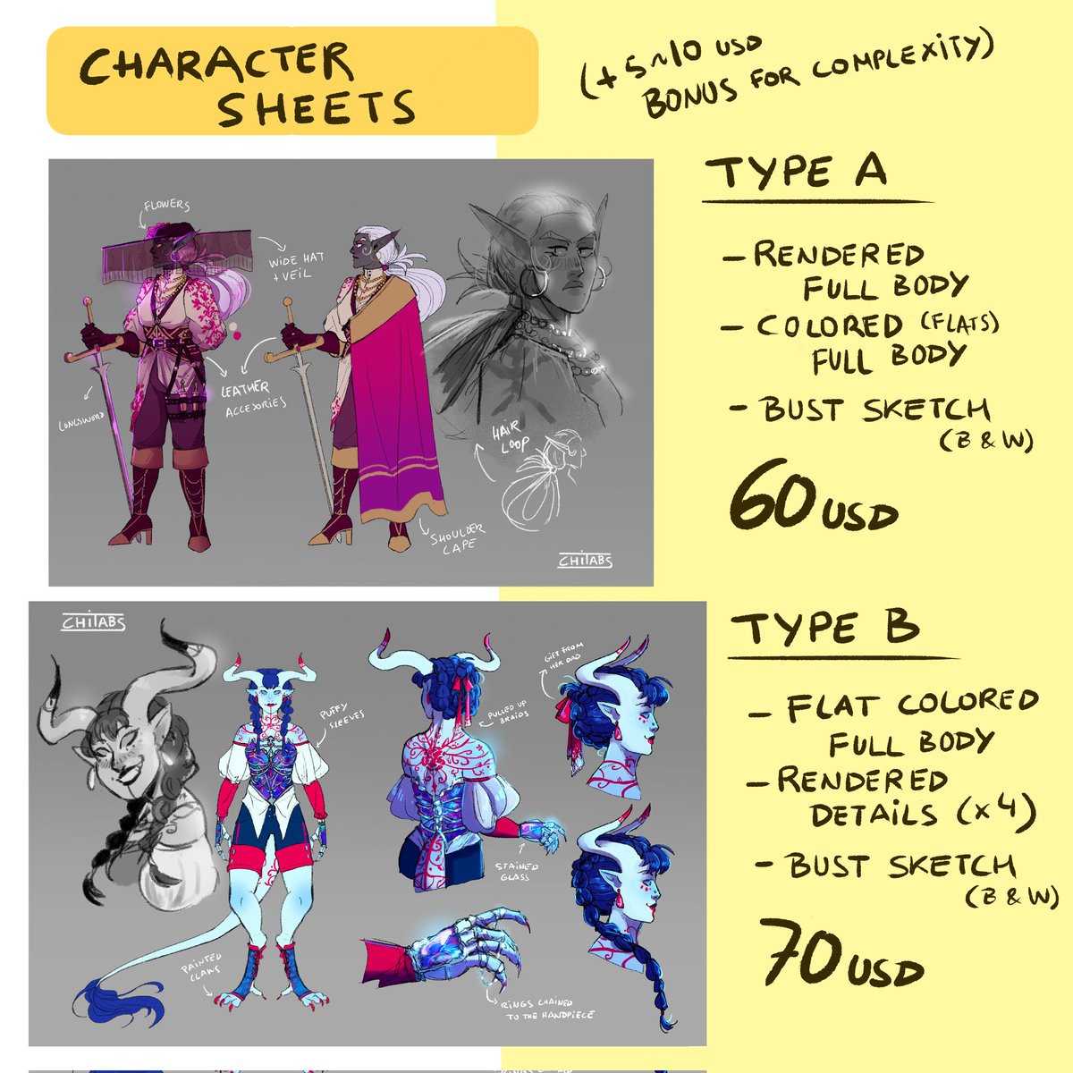 Chitabs104's tweet photo. My PC needs some repairs so I'm bumping my comission info once more✨✨
If you're interested feel free to DM me! https://t.co/4MqcFBvbGm