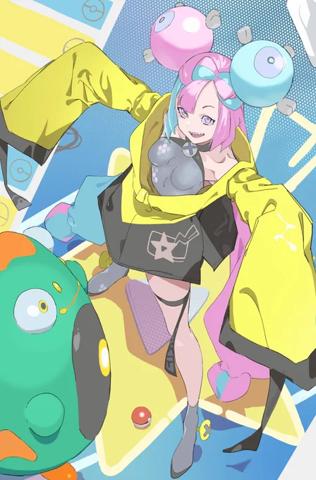 上からナンジャモ#イラスト 