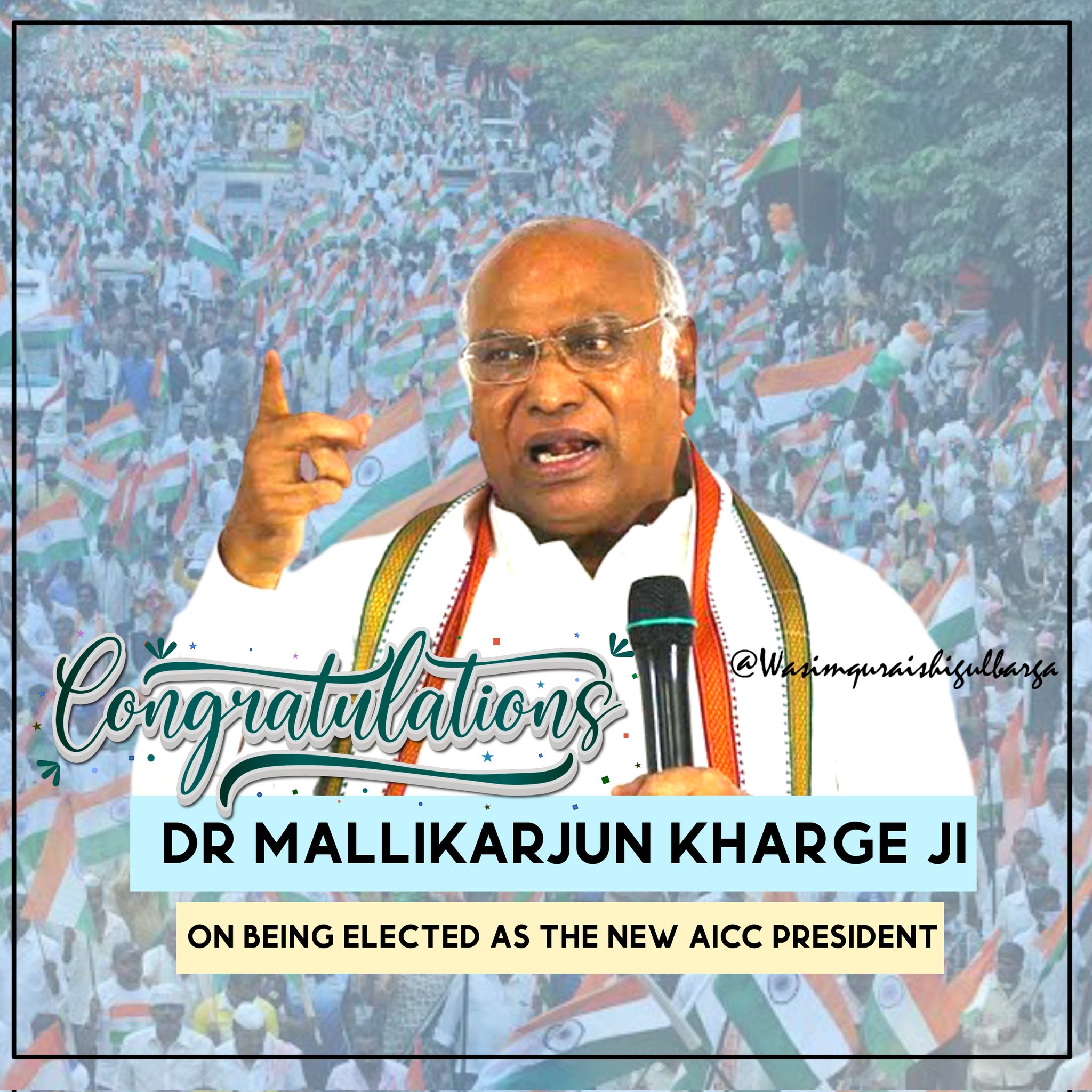 Mallikarjun Kharge on X: Many congratulations to the young and