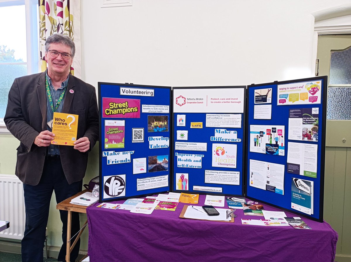 At today's exhibition on #Dementia #Wellbeing at the Parish Rooms Newport with many services including <a href="/TelfordWrekin/">Telford & Wrekin Council</a> Armed Covenant team organised by <a href="/homeinstead/">Home Instead</a>