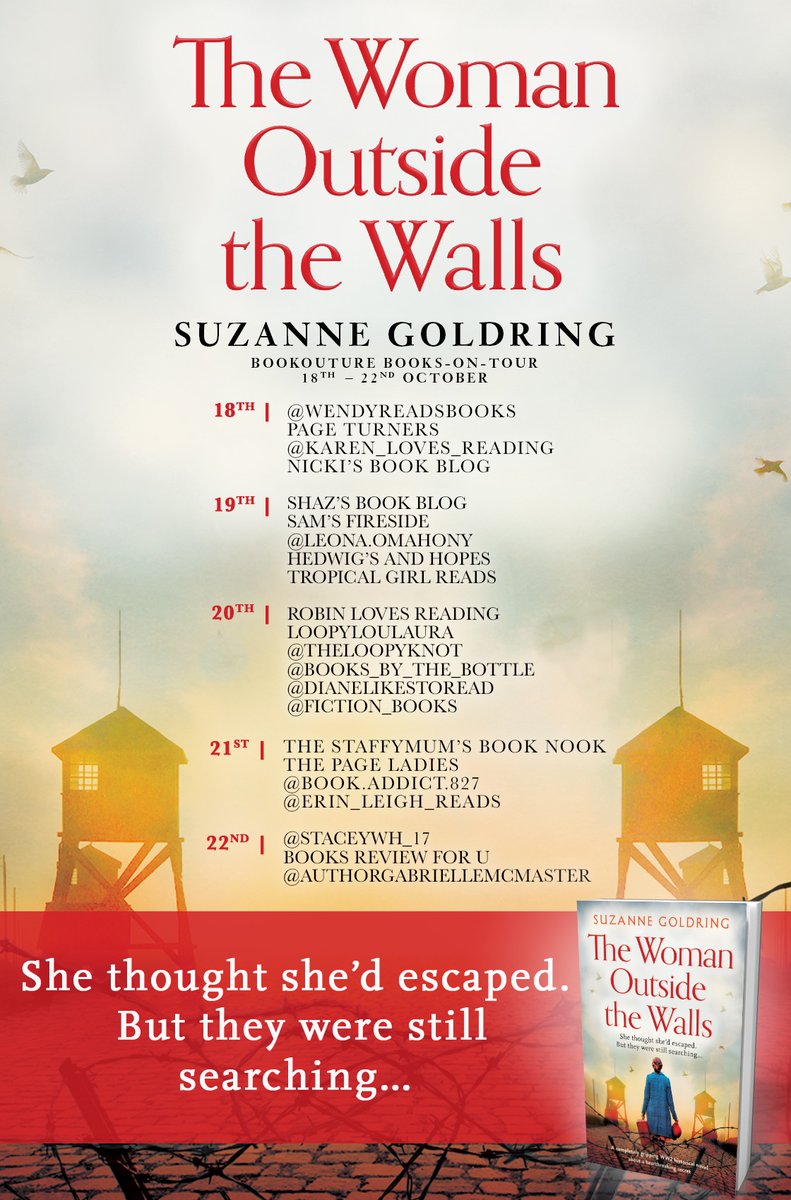 sams_fireside's tweet photo. My turn for Books on Tour and The Woman Outside the Walls by @SuzanneGoldring. Check out my review here...
https://t.co/yiHZGYNzRG
#thewomanoutsidethewalls #netgalley #bookouture #booksontour #suzannegoldring #historicalfiction #warfiction #truevents #wwii #bookreviews https://t.co/AvC9yBj9s9