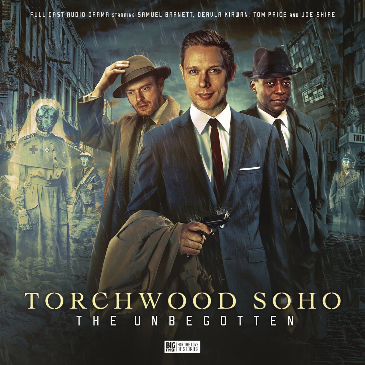 OUT NOW! A ghost story for Halloween. 👻 Hit bgfn.sh/twsoho3 to get your copy of #Torchwood Soho: The Unbegotten, starring Samuel Barnett, Dervla Kirwan, Tom Price and Joe Shire. 

Available now as a collector's edition CD box set and download.