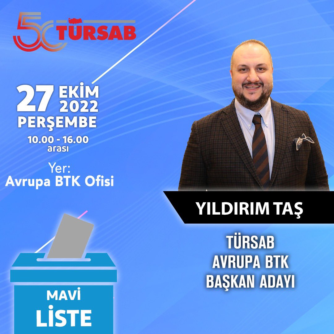 YldrmTas2's tweet photo. Kıymetli Meslektaşlarım 

27 Ekim ‘ de BTK ofisimizde gerçekleşicek olan seçimlerimiz için bir dönem daha bölgenizin sesi olmak üzere adaylığımı açıklar bilgilerinize sunar kıymetli desteklerinizi beklerim. https://t.co/ET1srztxOM