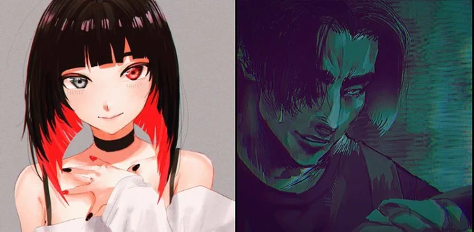 インスタの方の投稿で絵柄の違いが著しいのおもろい 