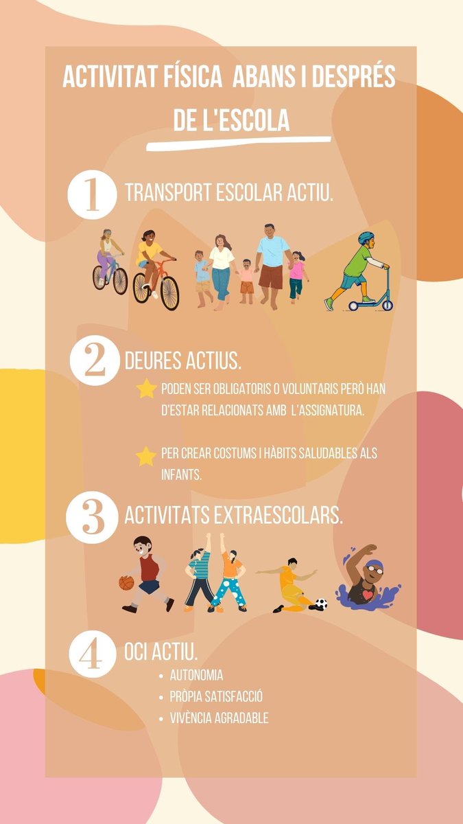 ef_uib's tweet photo. Sabeu com podem fomentar l’AF a l'escola?
A continuació hi ha quatre punts d’AF que poden dur a terme els infants abans i després de l'escola. D'aquesta manera implicam a les famílies i cream hàbits saludables per a ells/es. Què opinau?
#22121_UIB @EFsaludable_UIB https://t.co/ZHrtdIYCQZ