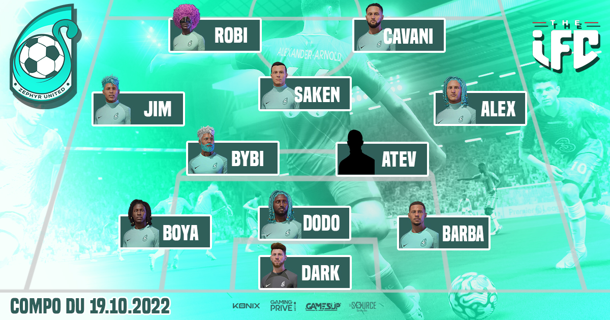 Bonjour, 
C'est parti, le début de compétition ce soir chez @IFC_Project avec 3 matchs au programme. 

21h40 <a href="/xPatriotsCP/">Patriots</a> 
22h00 Eclypse esport 
22h20 @LeOnzeNyos 

Vous pouvez nous suivre dès 21h20 sur : twitch.tv/zephyr_united
Voici la compo, Bon matchs à tous.
<a href="/Zephyr_E_Sport/">Zephyr Esport</a>