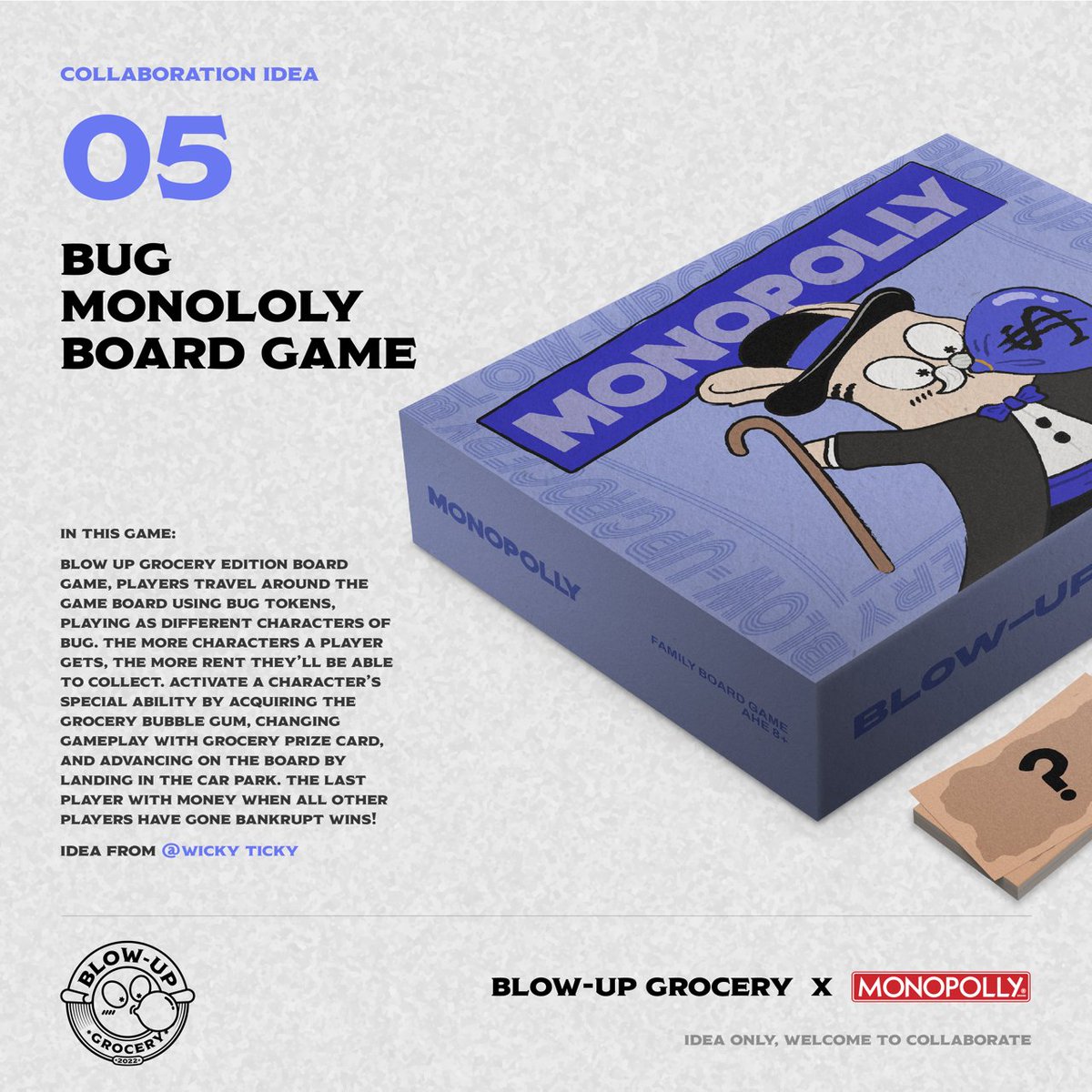 blowupgrocery's tweet photo. #BUGProduct Do you want to play games with BUG 🎲🎲?
In the Blow Up Grocery Edition board game, you can playing as different characters of BUG as you can!
Follow us now to get your #BUGNFT soon.
Stay tuned 🔥.
#blowupgrocery #BUG #nft
#nftdrop #nftcollection #nftbug #bugnft https://t.co/I8x3eYnBUh