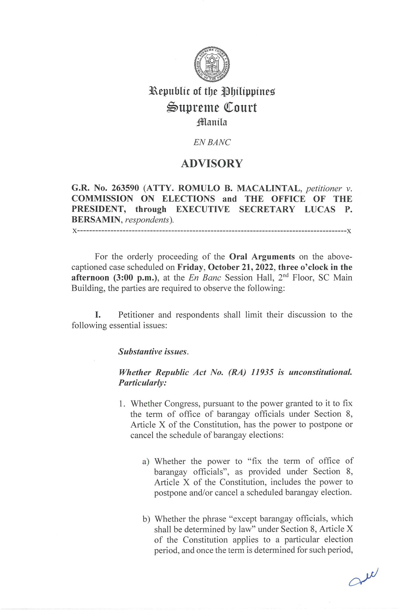 Philippine supreme court public information office on twitter read