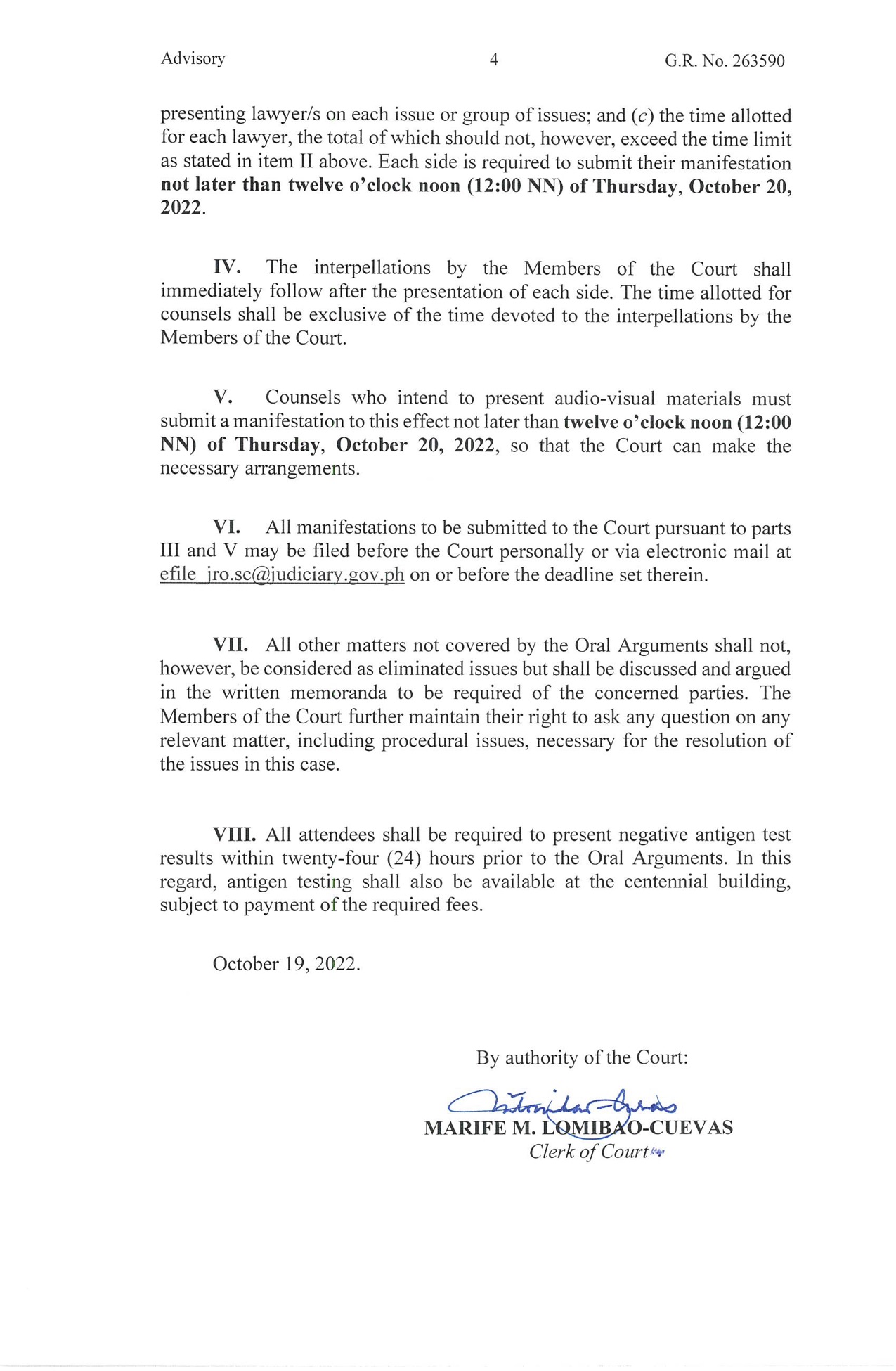 Philippine supreme court public information office on twitter read