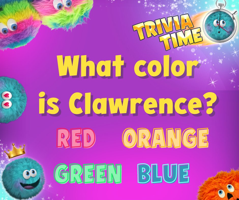 🎉 𝐅𝐫𝐢𝐝𝐚𝐲 𝐅𝐮𝐧𝐝𝐚𝐲 𝐓𝐫𝐢𝐯𝐢𝐚 𝐓𝐢𝐦𝐞! 🎉

Correctly answer this Clawee trivia for a chance at winning 500 Coins! 💰

Comment your answer 𝗮𝗻𝗱 let us know your idea for the next Clawee mascot plush (color and name)! 

Five winners will be picked!

#trivia #weekend