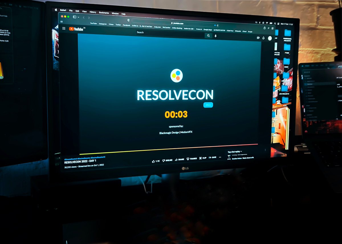 Euvrard_Loubser's tweet photo. 🍿 Catching up on last weeks #ResolveCon 2022 ✂️🎨 Registered but couldn’t make the Live 😢2 day #Davinciresolve event about #editing #grading and #graphics.
Facilitated by #CaseyFaris. Looking forward to UK Colorist #DarrenMostyn’s part 🎨.
#blackmagicdesign https://t.co/xYQWCBNlCK
