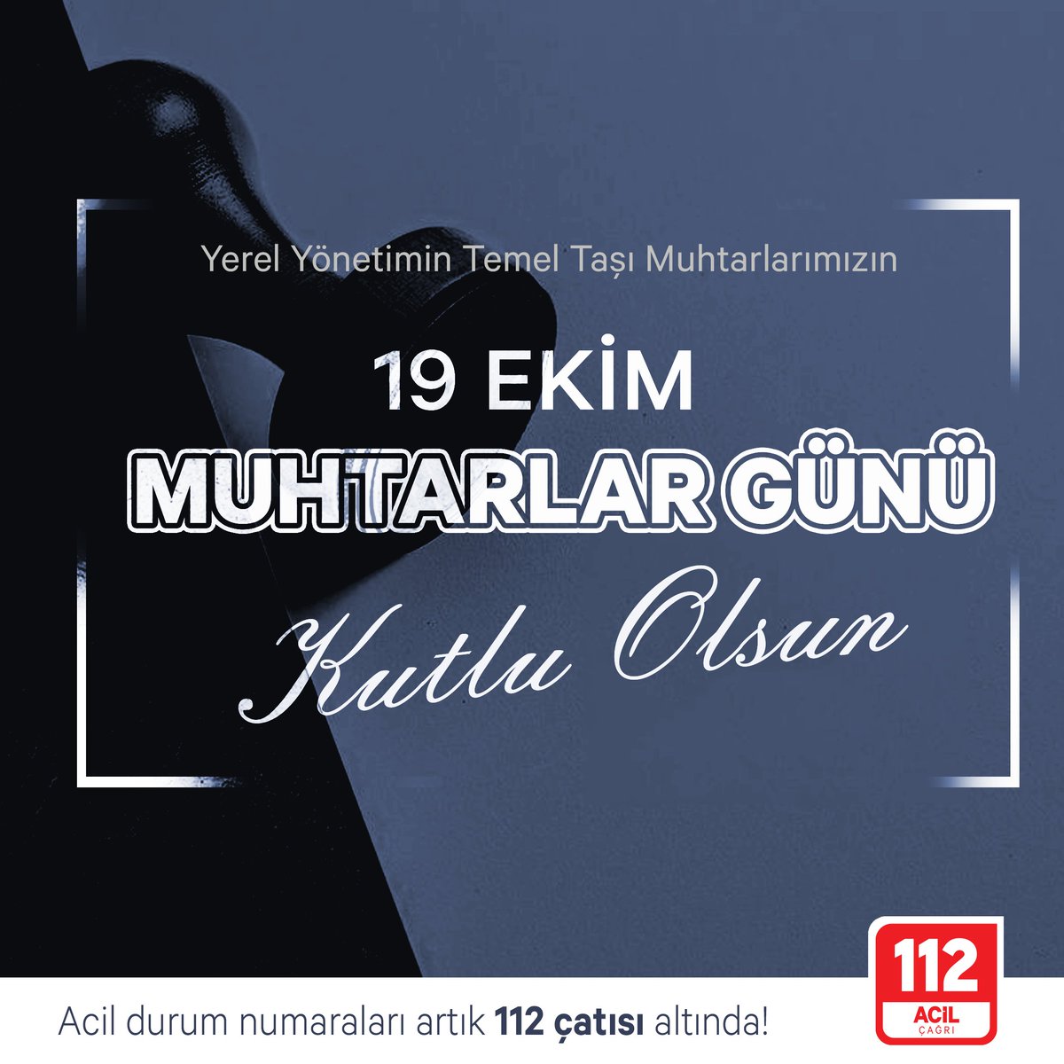 Yerel yönetimin temel taşı Muhtarlarımızın 19 Ekim Muhtarlar Günü Kutlu Olsun.

<a href="/TC_icisleri/">T.C. İçişleri Bakanlığı</a> <a href="/illeridaresi/">İller İdaresi Genel Müdürlüğü</a>