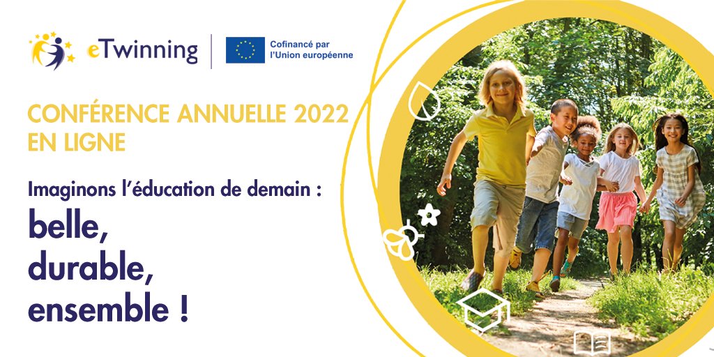 eTwinningFrance's tweet photo. 🔔 Il est temps de célébrer les lauréats du #eTwinning European Prize Award 2022 ! 
🏆 Notre conférence européenne annuelle sera diffusée en direct à partir de 17h00⤵️
🔗 https://t.co/DcD79cUqWI

#eTwconf22 #éducation #EdTech https://t.co/uBcnKO2yXx