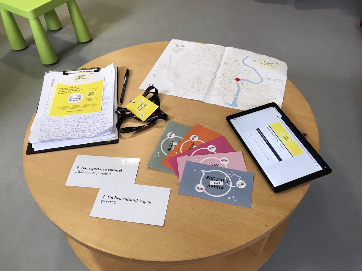 [Auray côté culture ]
 Avec nos complices de Cuesta, nous avons eu le plaisir de former et accompagner une vingtaine d’agent.es de la ville d'Auray à faire de l’enquête de terrain. Le but? Repenser le projet culturel de la ville avec ses habitant.es !