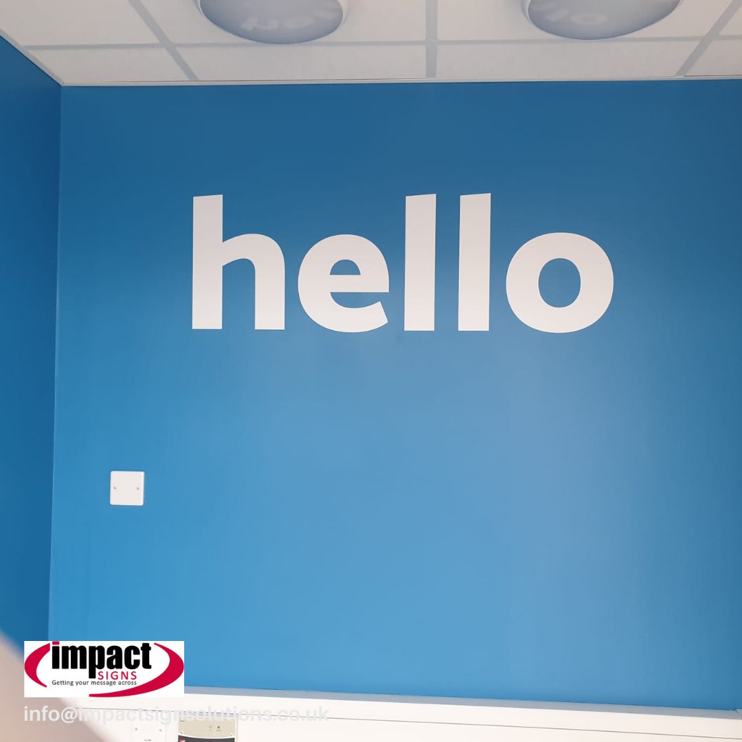 impact1994's tweet image. Hello Wednesday! Looking for inspiration for adding colour to your office wall? Here's an example of what we do. 
If you have an idea why not give us a call? 01296 488902 impactsignsolutions.co.uk
#internalsigns #brandedwallpaper #aylesbury #buckinghamshire